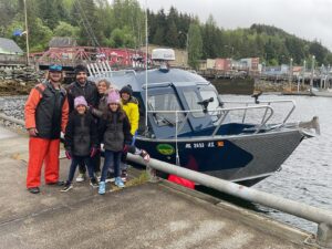 Top-Rated Ketchikan Tour: Captain Lukas with a group of cruise ship guests who just got back from the best Ketchikan Wildlife Tour.